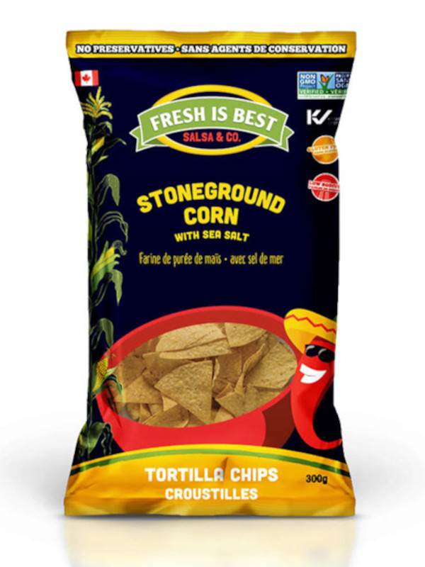 Fresh Is Best Stoneground Corn With Sea Salt Tortilla Chips - 300g