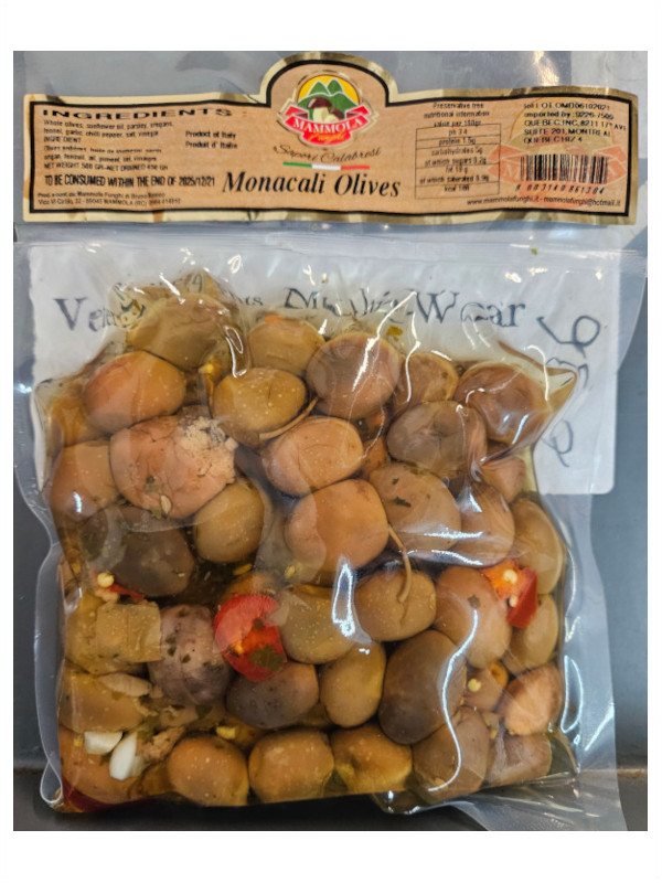 Mammola Monacali Olives - 500g