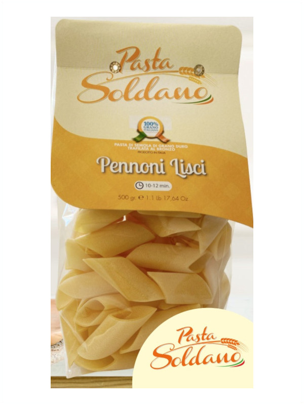 Pasta Soldano Pennoni Lisci - 500g